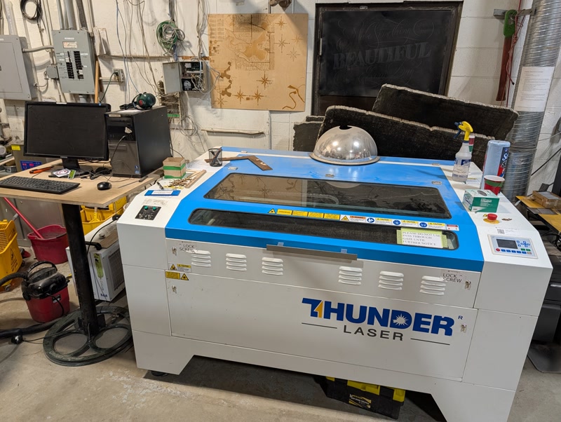 Large-format laser cutter
