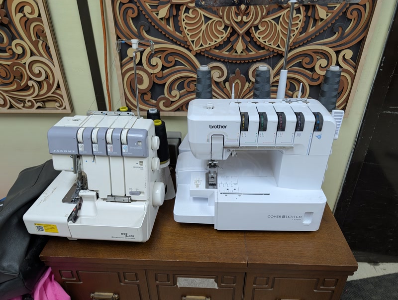 Overlock and industrial sewing machines
